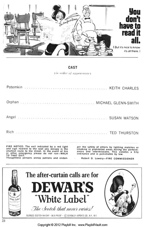 Celebration Broadway Ambassador Theatre 1969 Playbill