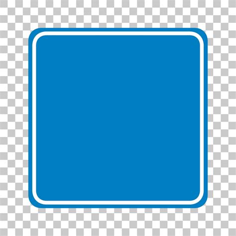 Blue Traffic Sign On Transparent Background Vector Art At Vecteezy