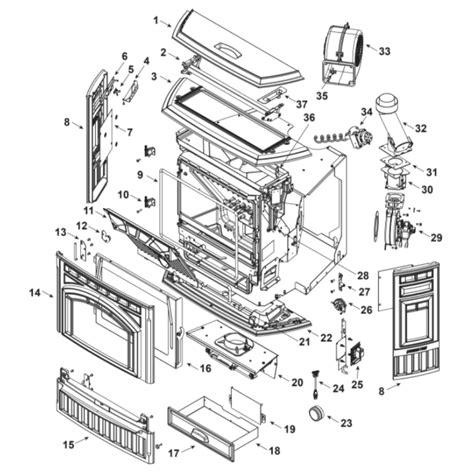 Quadra Fire Trekker Pellet Insert Quadra