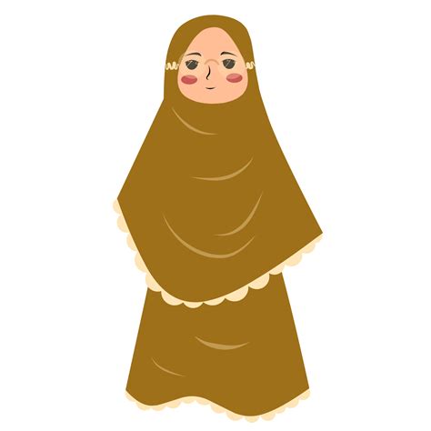 Muslim Girl Wearing Mukena 35915836 Png