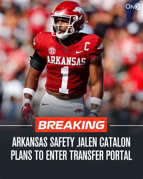 Transfer Portal On Twitter BREAKING Arkansas Safety Jalen Catalon