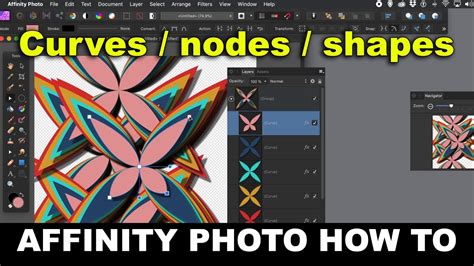 Affinity Photo Curves And Nodes From Shapes Designs Tutorial How To Youtube