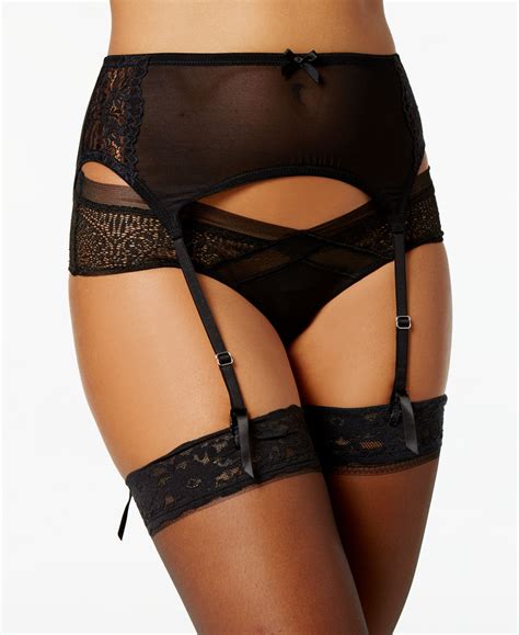 Maidenform Extra Sexy Floral Lace Garter Belt Dm1124 Black Cheapundies