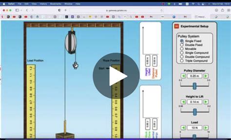 SIMPLE MACHINES: PULLEYS (PHET Sim + Practice Questions Activity ... 
