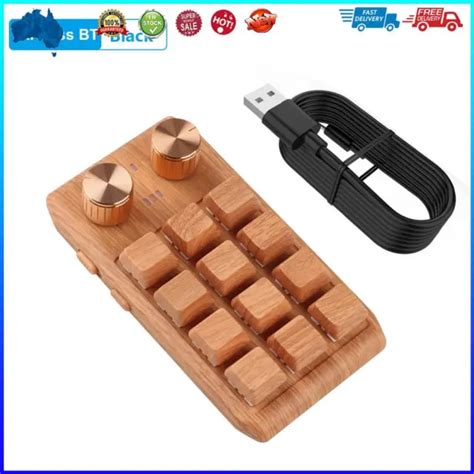 MACRO CUSTOM KEYBOARD RGB Hot Swap Keypad 2 Knob 12 Keys For PC BT Wireless T EUR 31 33