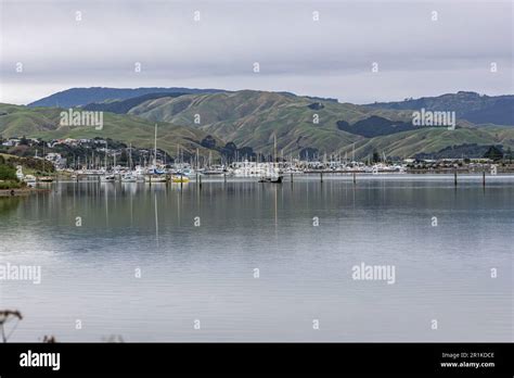 Porirua Harbour and Mana Marina Stock Photo - Alamy