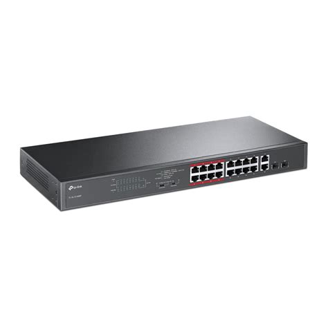 TL SL1218MP 16 Port 10 100Mbps 2 Port Gigabit Unmanaged PoE Switch