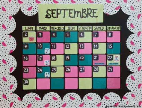 Un Calendrier Perp Tuel Pour La Classe Tablettes Pirouettes