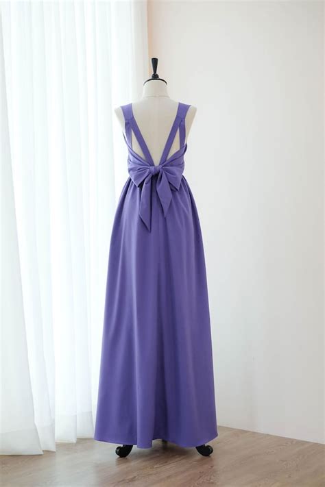 Royal Purple Dress Cocktail Dress Long Bridesmaid Dress | Etsy