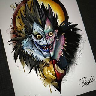 RYUK Diseño en colaboración con el gran oash tattoo un auténtico