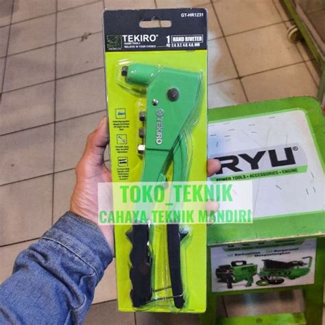 TEKIRO GT HR1231 Tang Rivet Hijau Hand Riveter Alat Tembak Paku