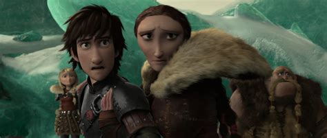 Hiccup Tries To Save Toothless From Drago Bludvist But His Mother Valka Holds Him Back Because