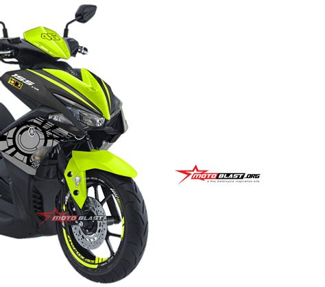 Modifikasi Striping Yamaha Aerox 155 Vva Sunmoon Wintertest Motoblast