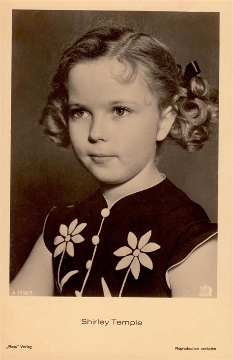 Shirley Temple 1930s Original Vintage Ross Verlag Postcard Ross Movie