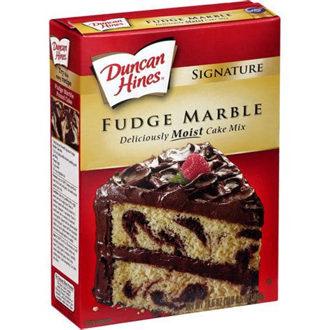 Duncan Hines Signature Fudge Marble Cake Mix 16 5 Oz Box EBay