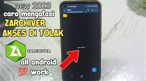 Cara Mengatasi Zarchiver Akses Di Tolak Terbaru Youtube