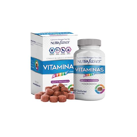 Suplemento Alimentar Nutrafases Vitaminas 60 Tabletes Pet Center