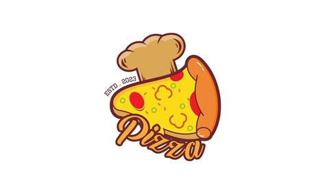 Pizza Cafe Logo Emblem For Fast Food Restaurant Vector Art At