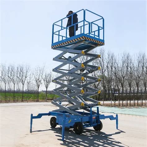 Shanding M Manual Movable Scissor Lift Hydraulic Mobile Electric