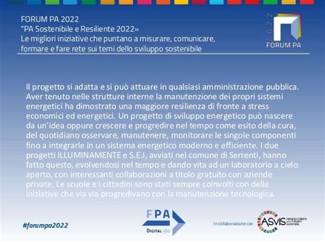 Premio Pa Sostenibile E Resiliente 2022 Ppt PPT