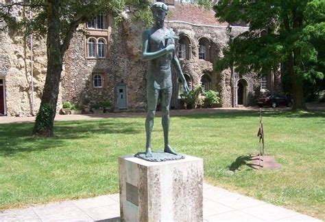 Bury St Edmunds Famous Statue Of St Edmund By Dame Elizabeth Frink