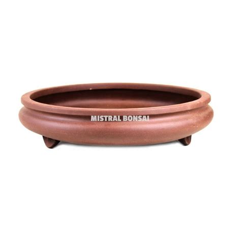 Round Bonsai Pot 36 X 9 Cm Unglazed Pots Mistral Bonsai