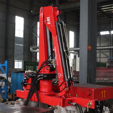 1 Ton Hydraulic Knuckle Boom Sq1za2 Telescopic Folding Arm Crane