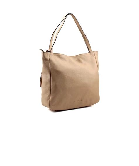 Bolsa Feminina Smart Bag Tira Colo Couro Nude Bege