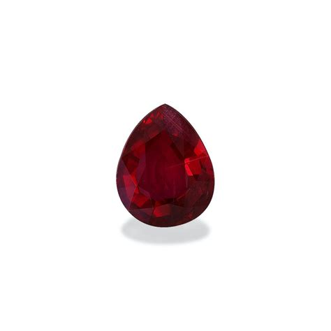 Rubis Du Mozambique Taille Poire Rouge Carats