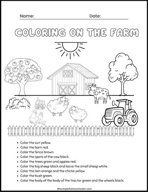 15 Fantastic Farm Animal Worksheets Free And Easy Print The Simple