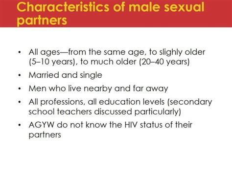 Characterizing Male Sexual Partners Of Adolescent Girls And Young Women Ppt Free Download