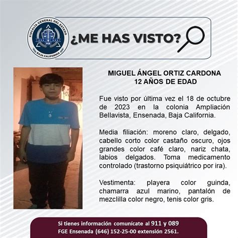 Buscan a Miguel Ángel Ortiz de 12 años en Ensenada Síntesis TV