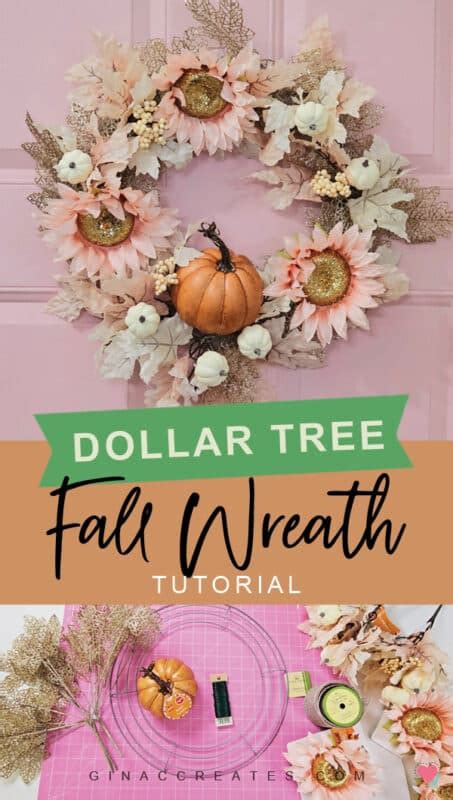 How To Make A Fall Wreath Using Dollar Tree Supplies