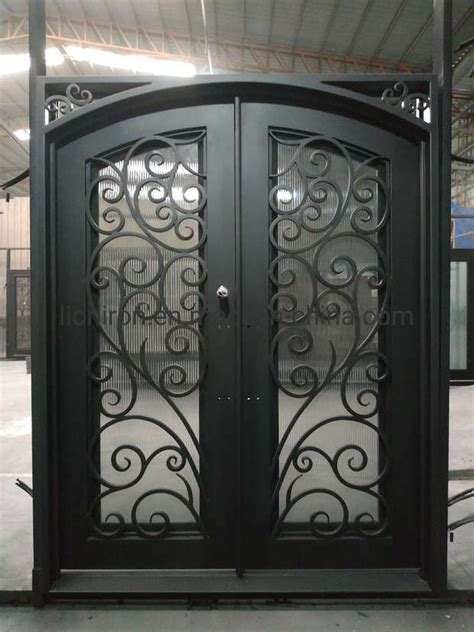 Modern Style Exterior Front Wrought Iron Door China Wrought Iron Entry Doors And Wrought Iron Door