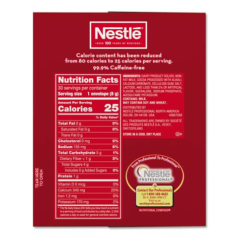 No Sugar Added Hot Cocoa Mix Envelopes Rich Chocolate Oz Packet Box