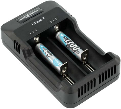 ANSMANN LITHIUM 2 CHARGER 1 2 LI ON BATTERIES OR NIMH USB POWER SUPPLY