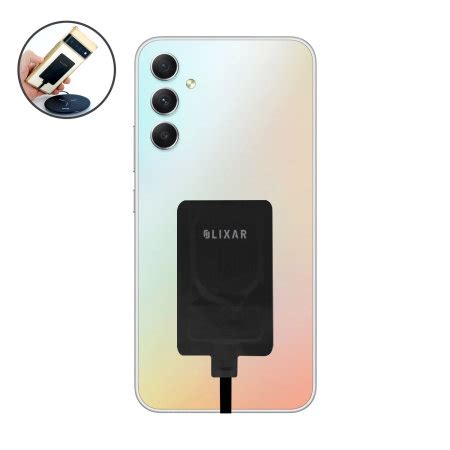 Olixar Black Ultra Thin Usb C W Wireless Charger Adapter For