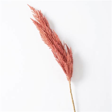 Mauve Faux Plume Pampas Grass 46 Single Branch Spray With Wired Stem In 2022 Pampas Grass