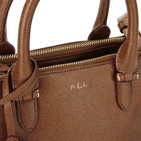 Lauren Ralph Lauren Women S Newbury Mini Double Zip Satchel Tan