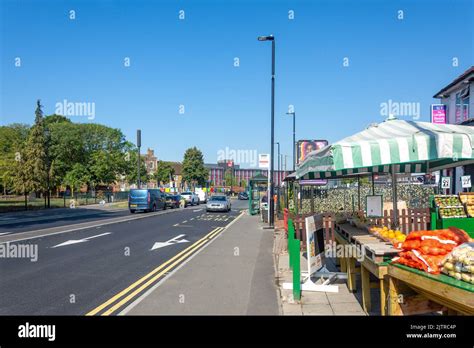 Langley Road Junction From High Street Langley Berkshire England