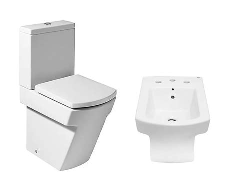 Roca Hall Inodoro Largo Deposito Bidet Tapa Syria Ceramicos