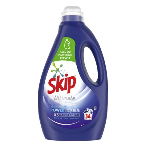 Lessive Liquide Ultimate Active Clean SKIP le bidon de 1 7L à Prix