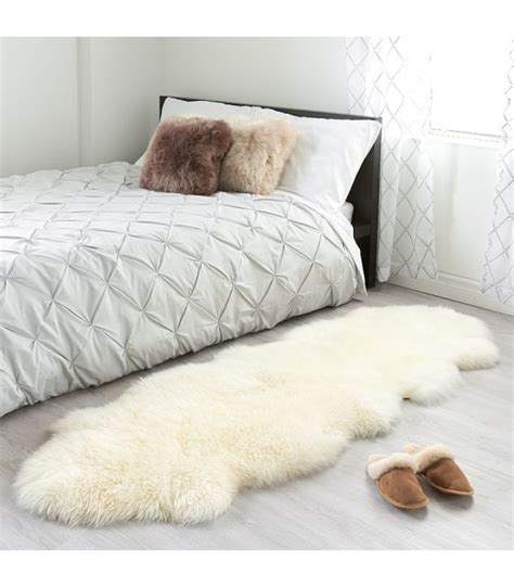 Double Ivory White Sheepskin Rug Pelt X Ft Sheepskin Town