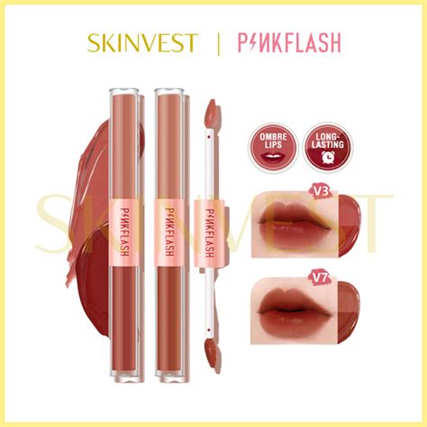 Jual Pinkflash Duo Lipgloss Lip Gloss Doublesense Double Sense In