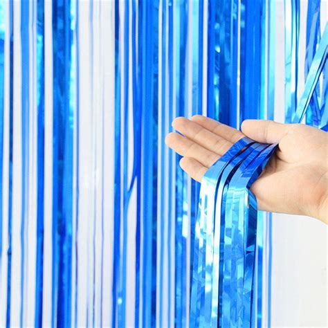 Foil Curtain Blue Partymy Malaysia Online Party Pack Shop