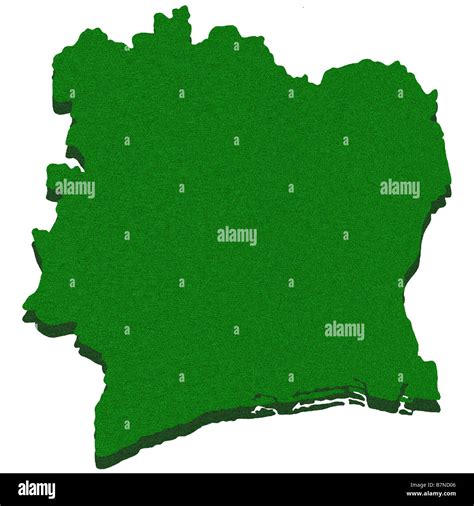 Esquema Mapa De Costa De Marfil Côte Divoire Fotografía De Stock Alamy