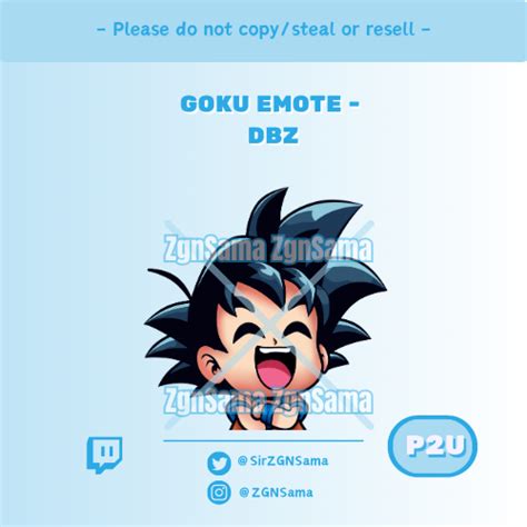 P2u Goku Emote Zgnsamas Ko Fi Shop Ko Fi ️ Where Creators Get