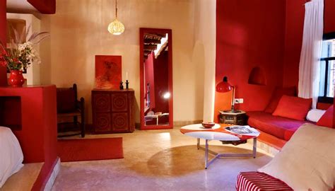 Chambre Rouge Riad Baoussala Essaouira Maroc