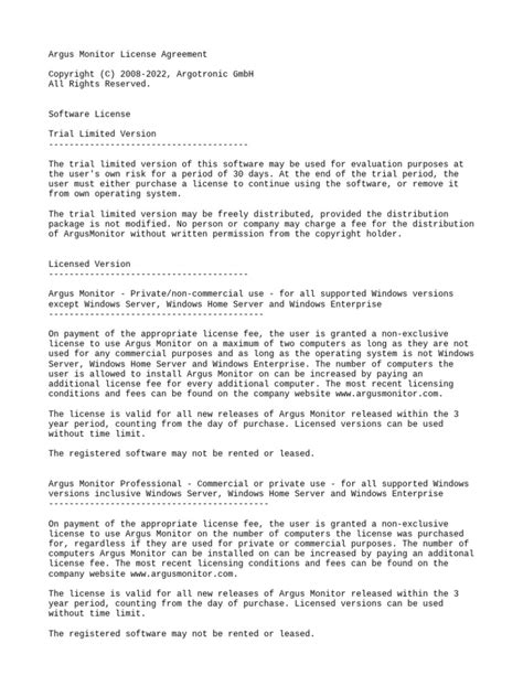 license english  license software