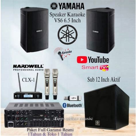 Jual Paket Sound System Karaoke YAMAHA Speaker 6 Inch Subwoofer 12 Inch